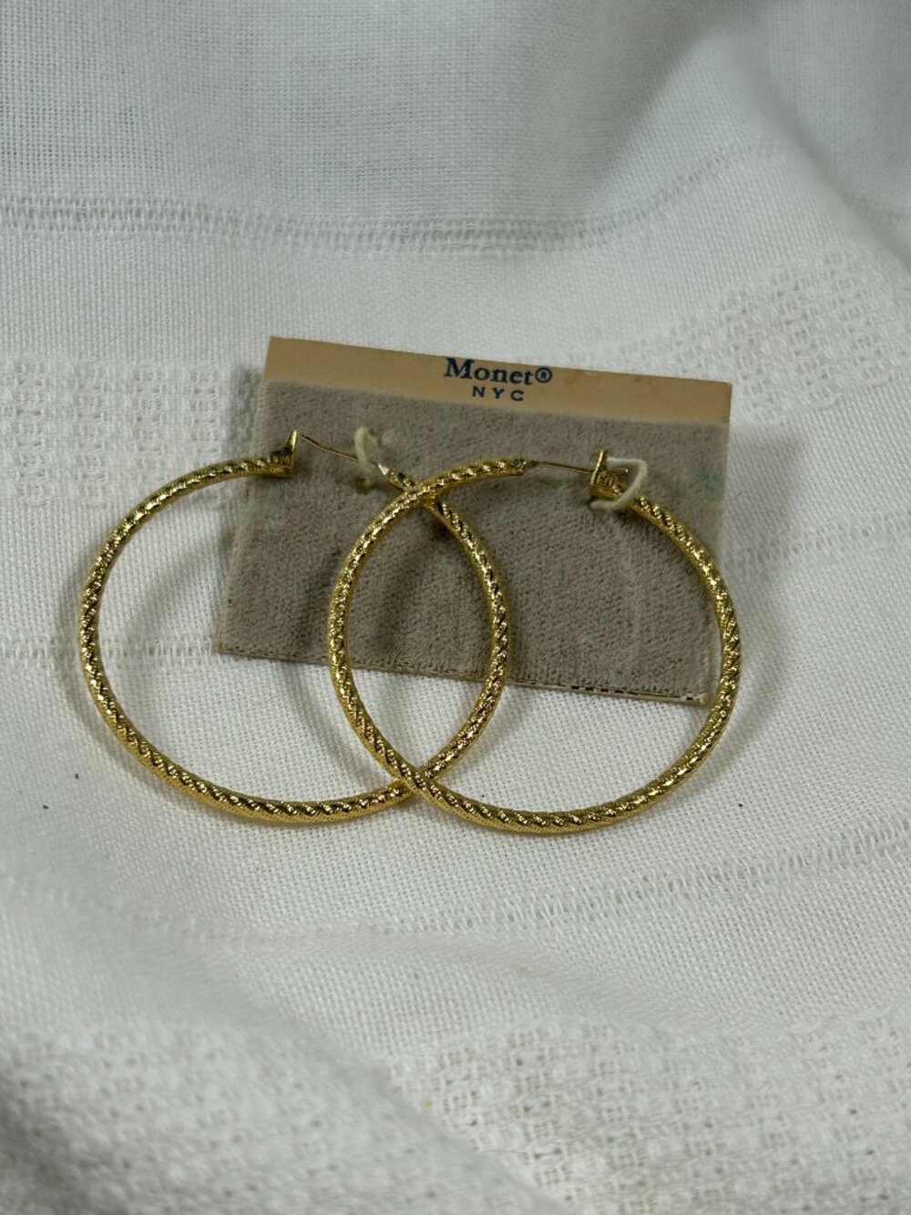 Monet Gold Plated Earrings - Pre-owned